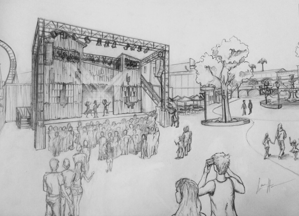 2016 Knott's Berry Farm Calico Stage Concept Art