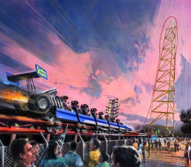 How to Build A Giant Quietly? Cedar Point's Top Thrill Dragster Media