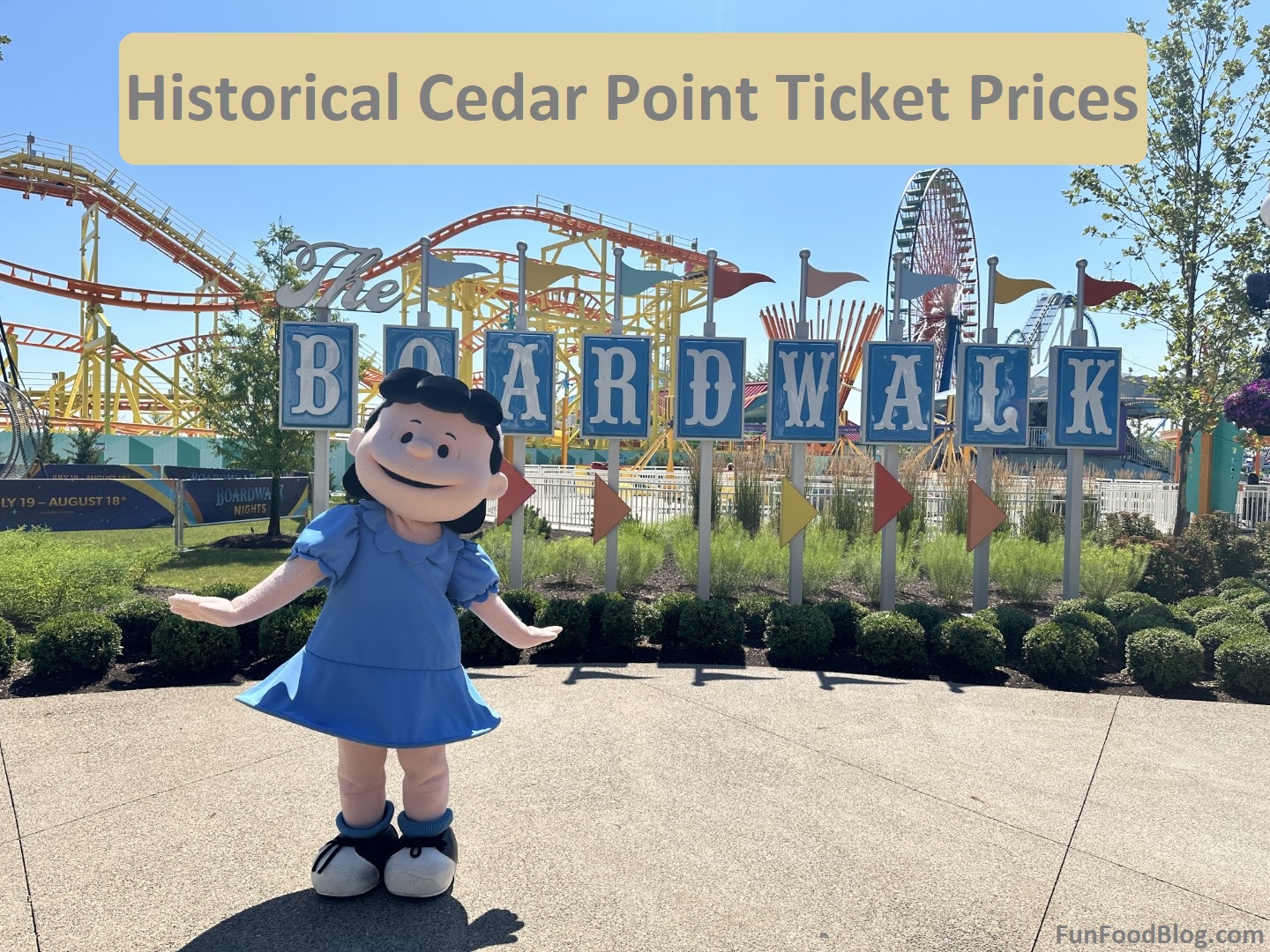 Historic Cedar Point Gate Ticket Prices