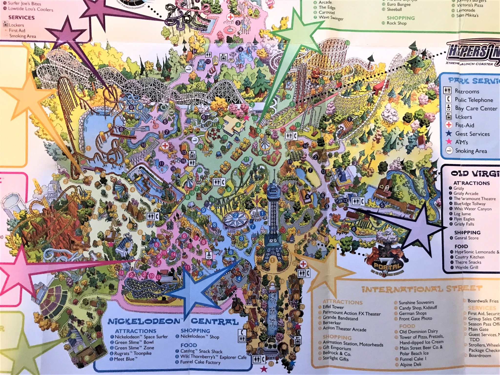 Kings Dominion Historical Maps - CP Food Blog