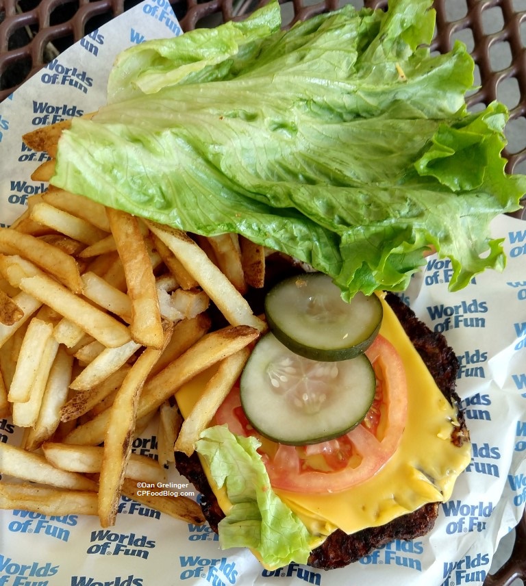 Review: Worlds of Fun Veggie Burger - CP Food Blog