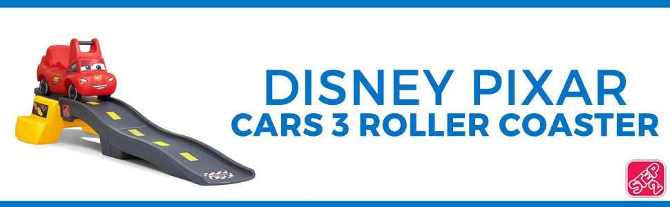 Step2 Disney Pixar Cars 3 Up & Down Roller Coaster Kid's Roller Coaster Banner