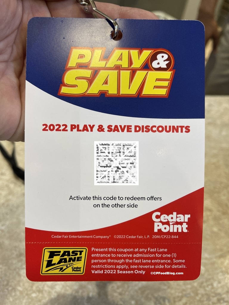 2022 Cedar Point Play & Save Discounts CP Food Blog
