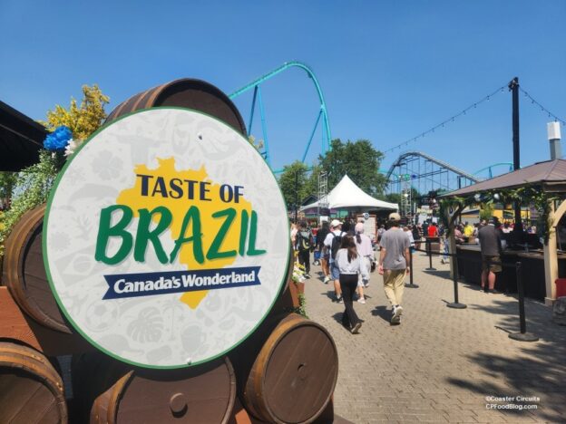 230819 Canada's Wonderland Taste of Brazil Sign ©Coaster Circuits