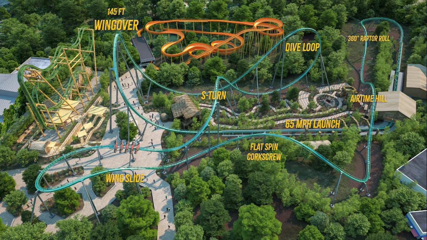 2025 Kings Dominion Rapterra Record Breaking Coaster - FUN Food Blog